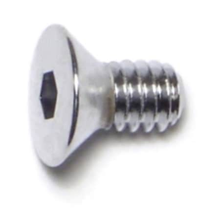 1/4-20 Socket Head Cap Screw, Chrome Plated Steel, 1/2 In Length, 10 PK